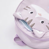 Dave&Bella Kids/Toddler Adorable Purple Little Cat Lightweight School Backpacks