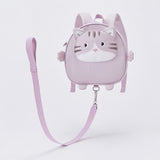 Dave&Bella Kids/Toddler Adorable Purple Little Cat Lightweight School Backpacks