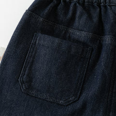 Dave&Bella Boys Autumn Casual Loose Fit Denim Blue Trousers