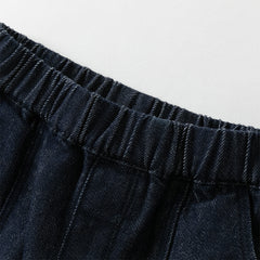 Dave&Bella Boys Autumn Casual Loose Fit Denim Blue Trousers
