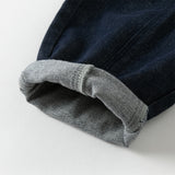 Dave&Bella Toddler Boys Casual Loose Fit Denim Blue Long Jeans