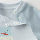 Dave&Bella Newborn Girls/Boys Cotton Pink/Blue Indoor Baby One-Pieces Romper