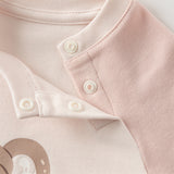 Dave&Bella Newborn Girls/Boys Cotton Pink/Blue Indoor Baby One-Pieces Romper