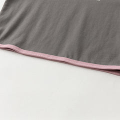 Dave&Bella Toddler Girls Autumn Everyday Cotton Grey T-shirts Tops