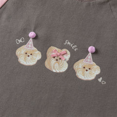 Dave&Bella Toddler Girls Autumn Everyday Cotton Grey T-shirts Tops