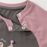 Dave&Bella Toddler Girls Everyday Cotton Grey T-shirts Tops