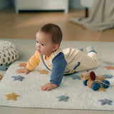 Dave&Bella Baby Boys Beige Soft Cotton Bodysuits Romper