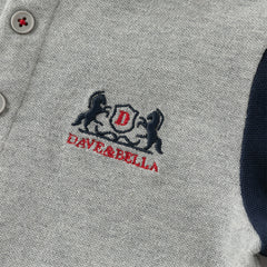 Dave&Bella Boys Autumn Cotton Grey Formal Polo Shirt Top
