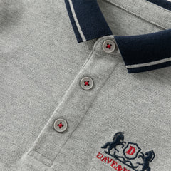Dave&Bella Boys Autumn Cotton Grey Formal Polo Shirt Top
