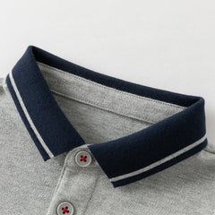 Dave&Bella Boys Autumn Cotton Grey Formal Polo Shirt Top