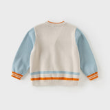 Dave&Bella Toddler Boys Cotton Light Grey Knit Casual Cardigans