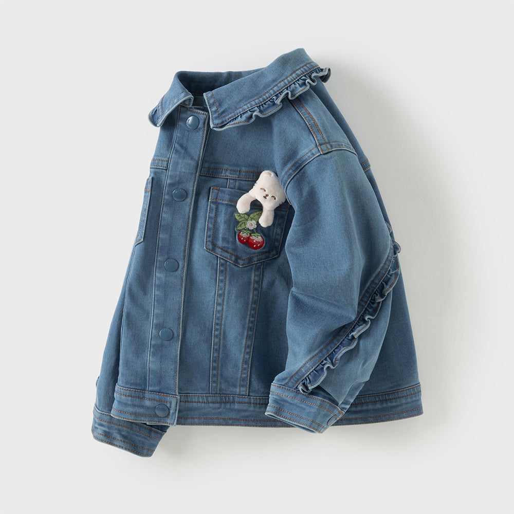 Dave&Bella Toddler Girls Fashion Denim Blue Coat Jackets