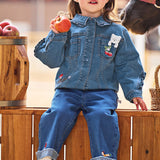 Dave&Bella Toddler Girls Fashion Denim Blue Coat Jackets