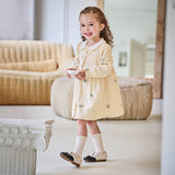 Dave&Bella Toddler Girls Yellow Party Dress (wallet bag)