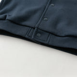 Dave&Bella Toddler Boys Cool Navy Blue Hooded Coat Pants Outfits Sets