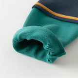 Dave&Bella Toddler Boys Cool Navy Blue Hooded Coat Pants Outfits Sets