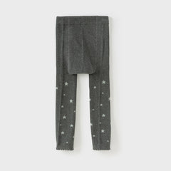 Dave&Bella Girls Autumn Grey Star Print Activity Footless Tights Leggings