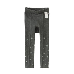 Dave&Bella Girls Autumn Grey Star Print Activity Footless Tights Leggings