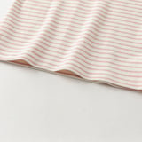 Dave&Bella Toddlers Girls Cotton Pink Striped Playful Rabbit Ear Style T-shirts Tops