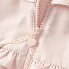 Dave&Bella Toddler Girls Autumn Sweet Pink Outwear Fashion Hooded Trench Coats