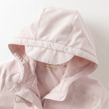 Dave&Bella Kids Girls Sweet Pink Windproof Outwear Hooded Coats