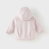 Dave&Bella Kids Girls Sweet Pink Windproof Outwear Hooded Coats