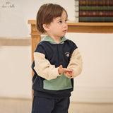 Dave&Bella Kids Girls/Boys Sweet Color-block Pullover Hoodie Sweatshirts