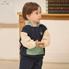 Dave&Bella Girls/Boys Autumn Sweet Colorblock Sweatshirt Pullover Hoodie