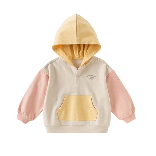 Dave&Bella Girls/Boys Autumn Sweet Colorblock Sweatshirt Pullover Hoodie