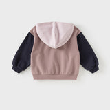 Dave&Bella Kids Girls/Boys Sweet Color-block Pullover Hoodie Sweatshirts