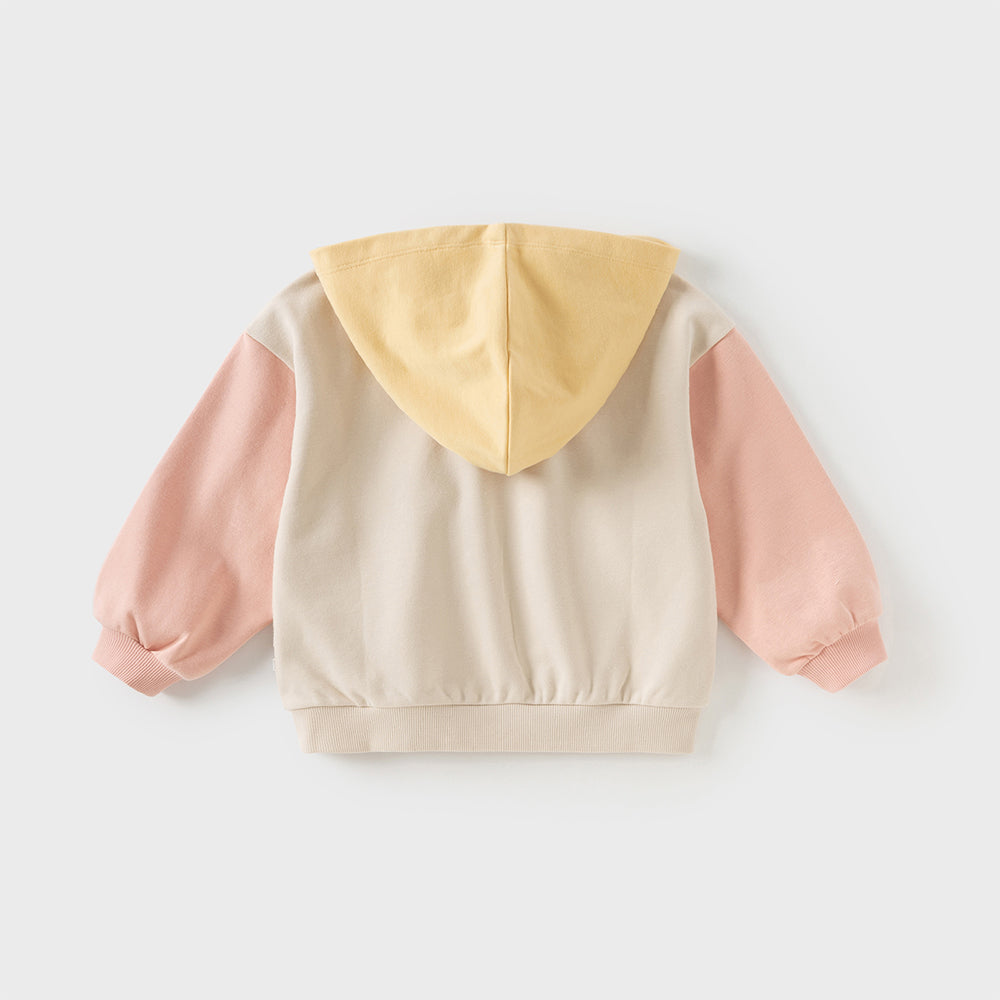 Dave&Bella Kids Girls/Boys Sweet Color-block Pullover Hoodie Sweatshirts