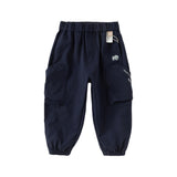 Dave&Bella Girls/Boys Kids Grey/Purple/Navy Blue Outdoor Sports Pants