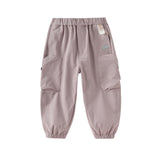 Dave&Bella Girls/Boys Kids Grey/Purple/Navy Blue Outdoor Sports Pants