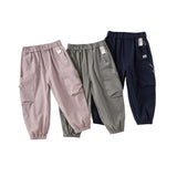 Dave&Bella Girls/Boys Kids Grey/Purple/Navy Blue Outdoor Sports Pants