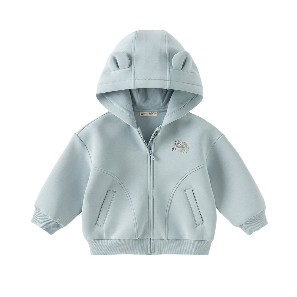 Dave&Bella Girls/Boys Toddler Casual Cute Long Sleeve Knit Hoodie Coat