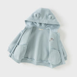 Dave&Bella Girls/Boys Toddler Casual Cute Long Sleeve Knit Hoodie Coat