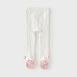 Dave&Bella Toddler Girls Sweet Beige Footed Tights Leggings