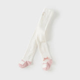 Dave&Bella Toddler Girls Sweet Beige Footed Tights Leggings