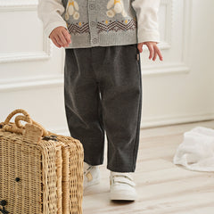 Dave&Bella Toddler Boys Winter School Comfortable Straight Leg Knit Pants