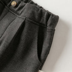Dave&Bella Toddler Boys Winter School Comfortable Straight Leg Knit Pants
