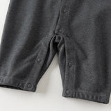 Dave&Bella Baby Boys Grey Striped Formal Bow Tie Gentleman Suit Rompers