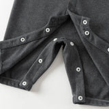Dave&Bella Baby Boys Grey Striped Formal Bow Tie Gentleman Suit Rompers