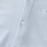 Dave&Bella Toddler Boys Blue Houndstooth Cotton Formal Shirts Tops -1