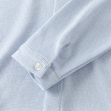 Dave&Bella Toddler Boys Blue Houndstooth Cotton Formal Shirts Tops -1