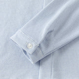Dave&Bella Toddler Boys Blue Houndstooth Cotton Formal Shirts Tops -1