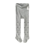 Dave&Bella Kids Girls Grey Print Footed Tights Leggings