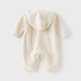 Dave&Bella Baby Girls/Boys Indoor Antistatic Hooded Crawling Romper