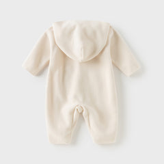 Dave&Bella Baby Girls/Boys Autumn Indoor Antistatic Hooded Crawling Romper