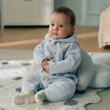 Dave&Bella Baby Girls/Boys Indoor Antistatic Hooded Crawling Romper
