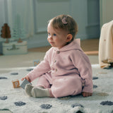 Dave&Bella Baby Girls/Boys Indoor Antistatic Hooded Crawling Romper